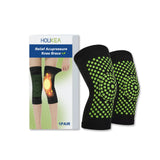 Acupressure Heating Sleeves – Self-Heating Tourmaline Knee Brace for Joint Pain Relief, Arthritis Support, and Circulation (1 Pair)